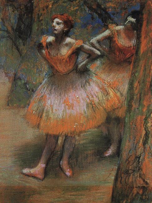 Edgar Degas Two Dancers_j oil painting image